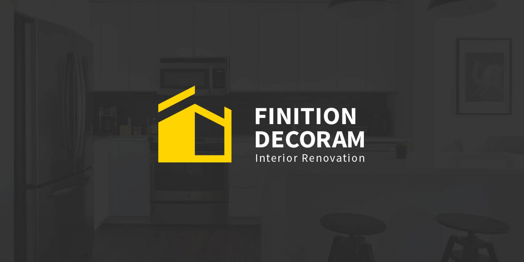 Logo Rebranding Construction company in montreal finition decoram quebec, interior renovation logo
