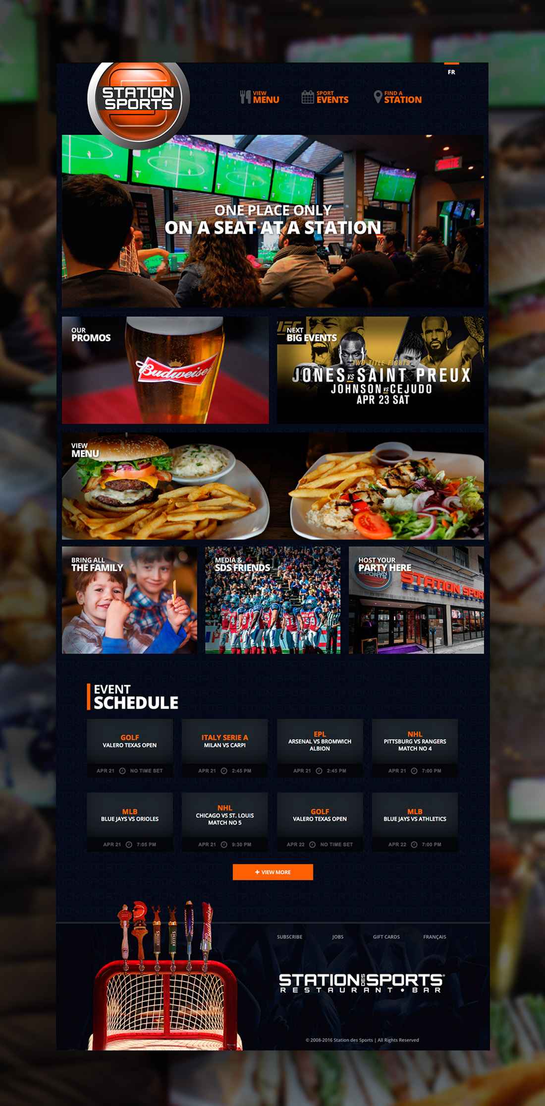 Station des sports redesign website development freelancer montreal Capp Studio