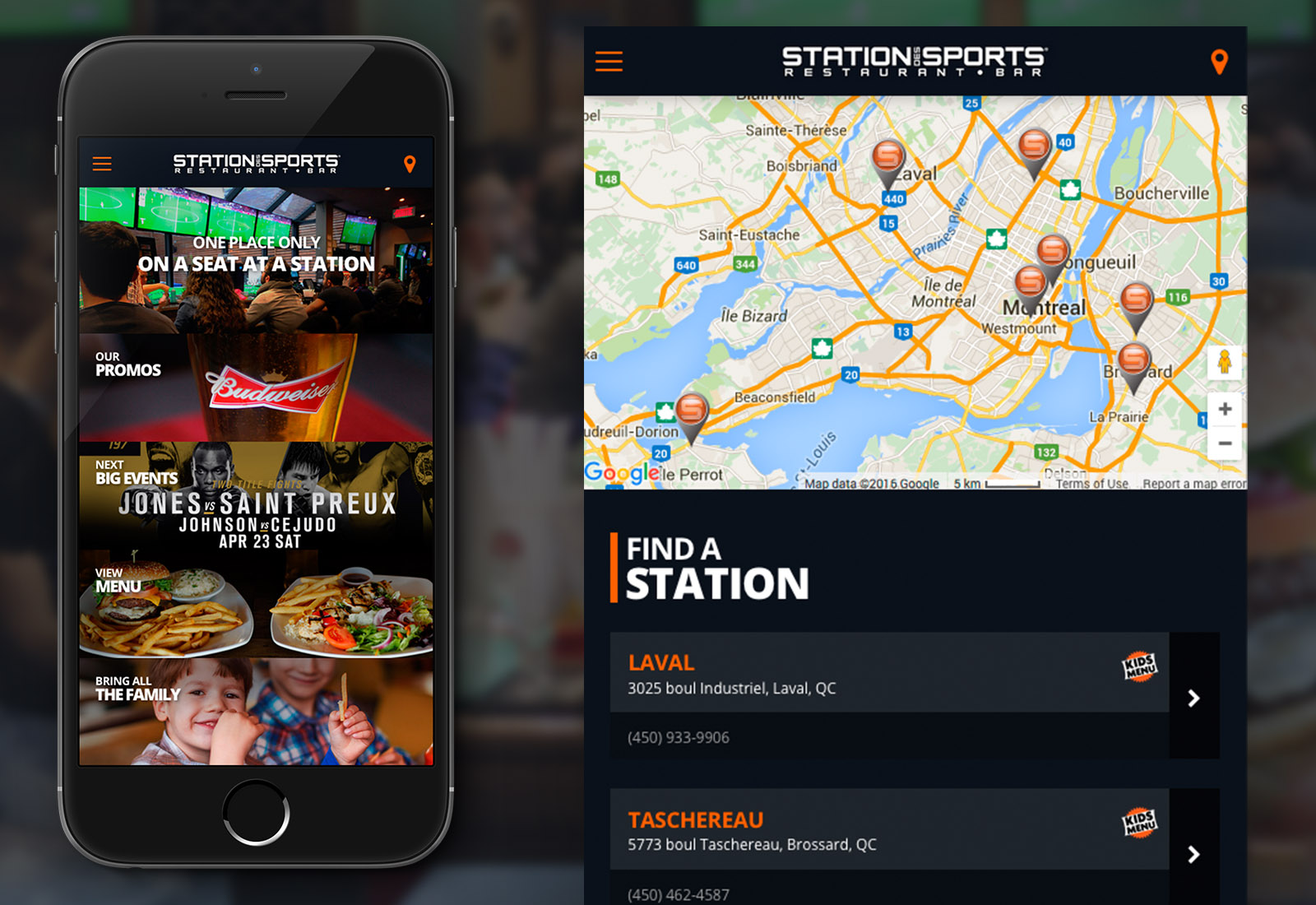 google maps API coder montreal freelancer website developed with google maps location target